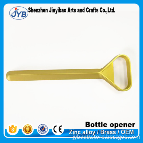 Die cutting zinc alloy metal opener free engraving logo bottle opener